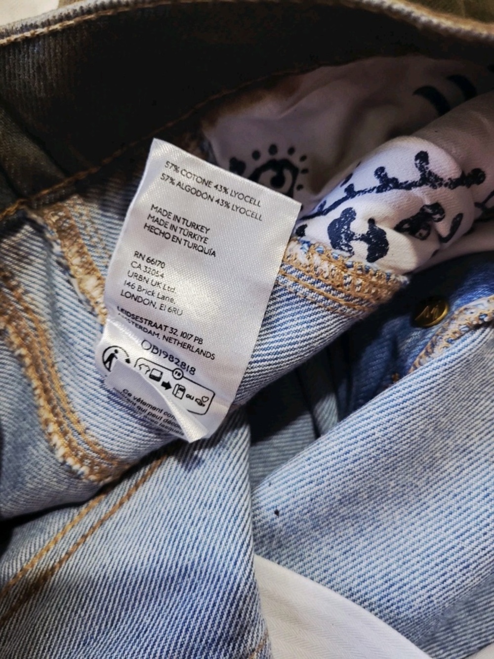 Unworn - Free People Coated Barrel Leg Denim Jeans - Picture 15 of 15